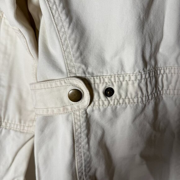 Kut from the Kloth Utility Jacket White Elbow Patches Size Small - Picture 5 of 9
